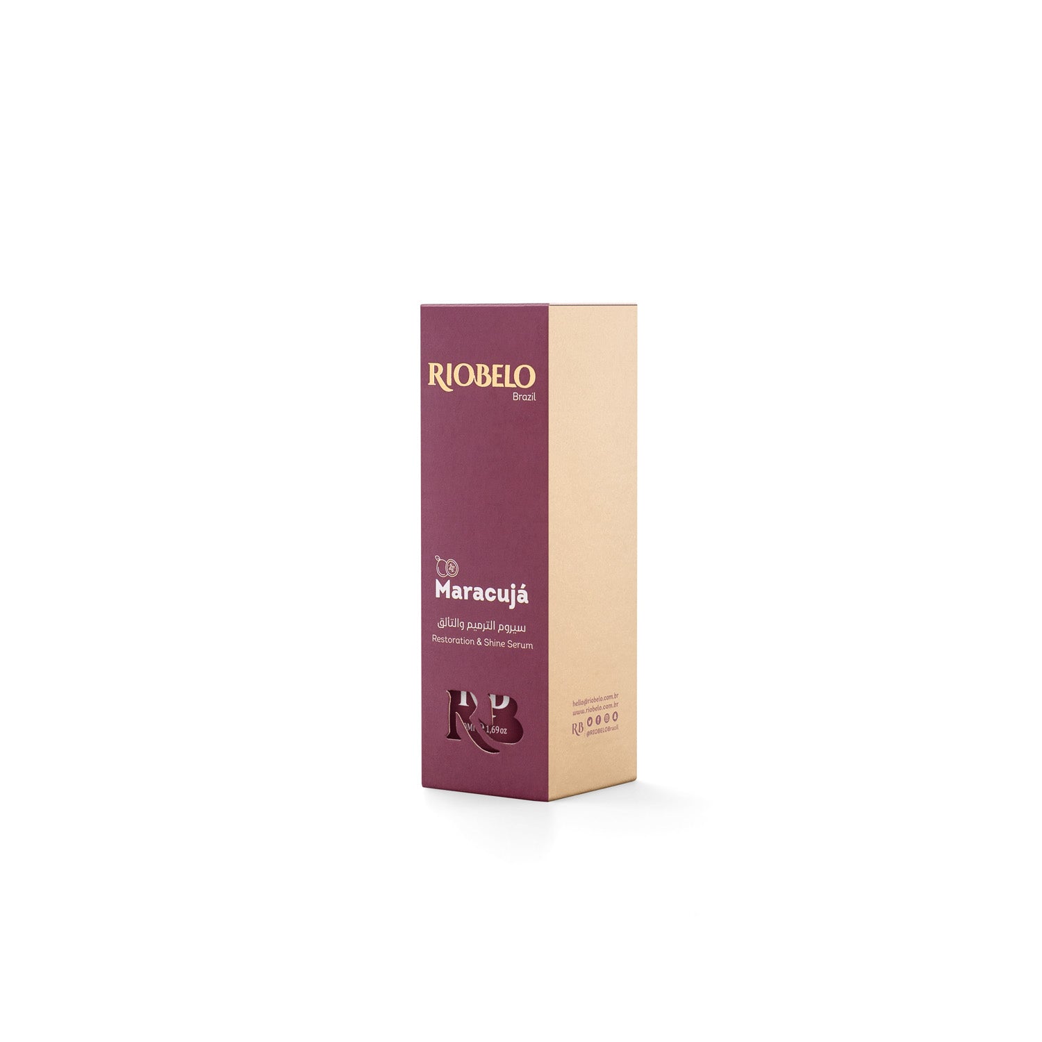 Riobelo MARACUJÁ Professional Real Brazilian Hair Straightening Protein For Normal and Curly Hair 1L - SHIDSA