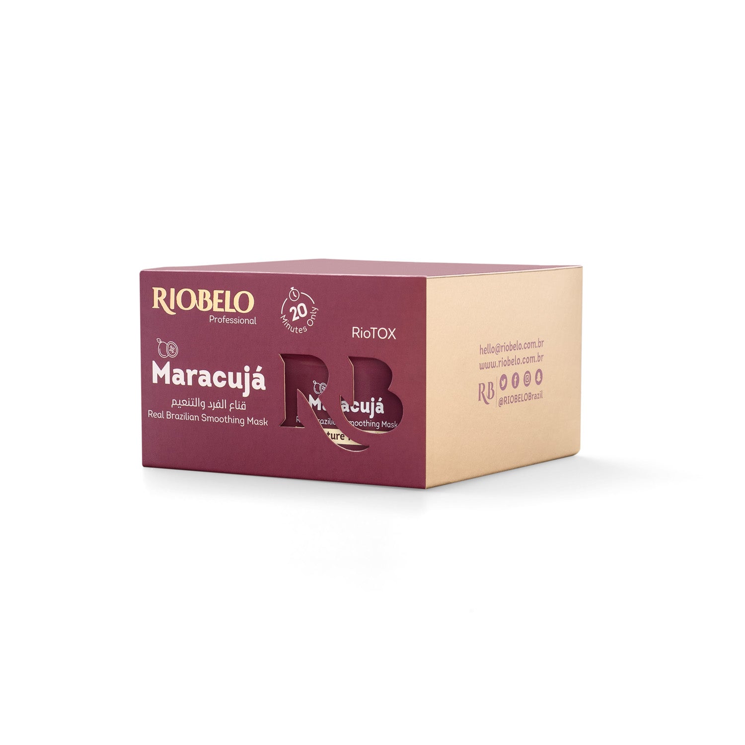 MARACUJÁ Professional Real Brazilian Smoothing Hair Mask For Normal and Curly Hair (Hair Botox)1kg