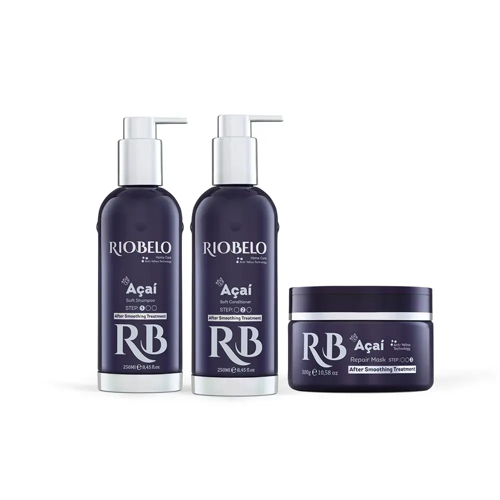 package4 Riobelo Home Care KIT for Bleached Hair, 3 Steps - Image 1